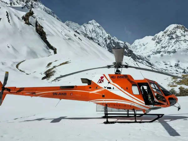 Annapurna Base Camp Helicopter Landing 1