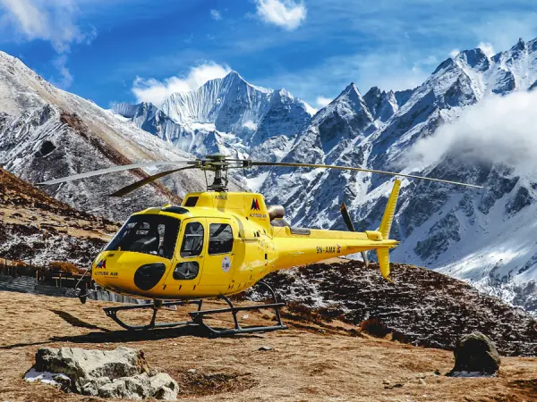 Everest Base Camp Helicopter Land